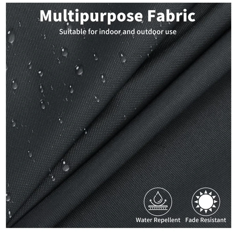 Indoor/Outdoor Chair Cushions BLACK (2-pack)